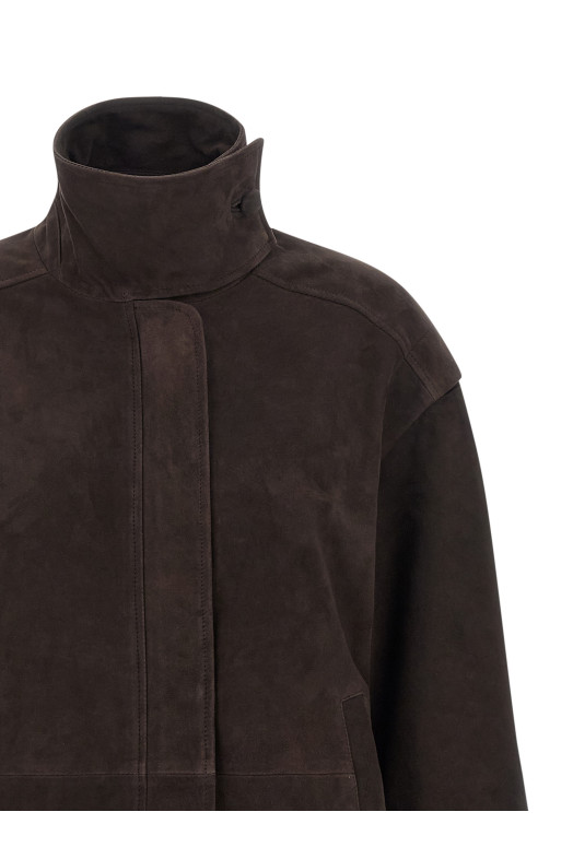 Куртка «Oversize leather» Коричневая 116052573573