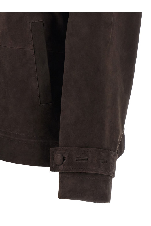 Куртка «Oversize leather» Коричневая 116052573573