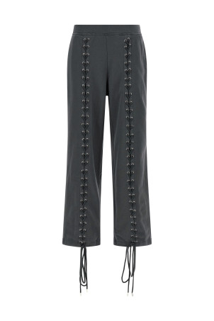 'Lacing' pants Gray