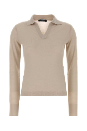 Sand wool blend Cappa polo shirt WEEKEND (2525366052600)