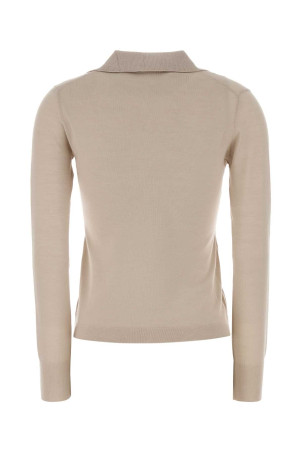 Sand wool blend Cappa polo shirt WEEKEND (2525366052600)