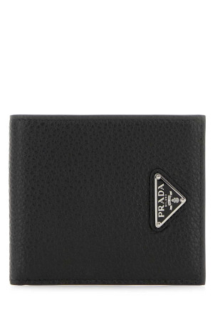 Black leather wallet Black PRADA (2MO7382E54)