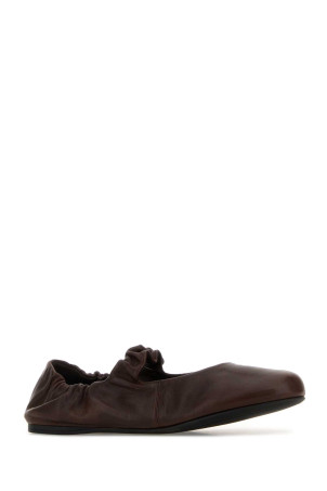 Dark brown nappa leather ballerinas MIU MIU (5F340EFD005EFX)
