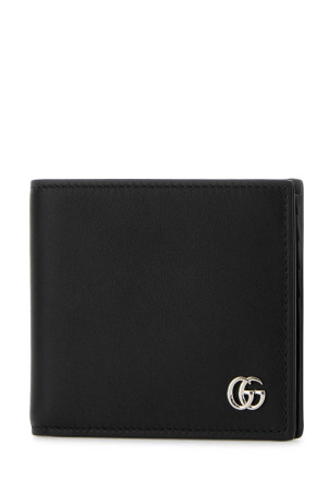 Black leather GG Marmont wallet Black GUCCI (835047AAE07)