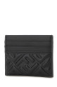 Black leather card holder Black FENDI (8M0445AAJD)