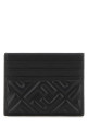 Black leather card holder Black FENDI (8M0445AAJD)