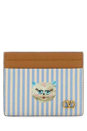 Printed leather VLogo Signature card holder VALENTINO GARAVANI (8Y2P0AP4AXU)