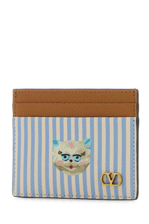Printed leather VLogo Signature card holder VALENTINO GARAVANI (8Y2P0AP4AXU)