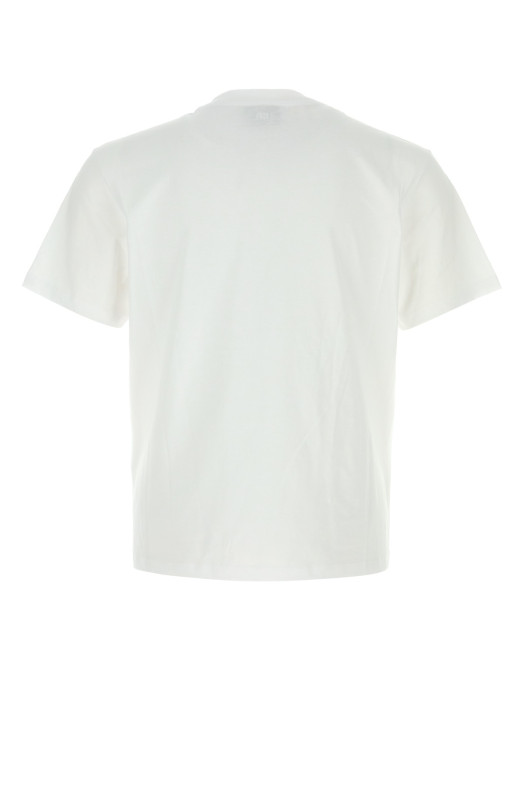 White cotton t-shirt White AMI (BFUTS035724)