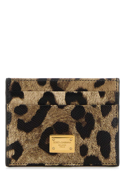 Printed leather card holder DOLCE & GABBANA (BI0330AX566)