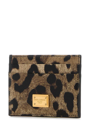 Printed leather card holder DOLCE & GABBANA (BI0330AX566)