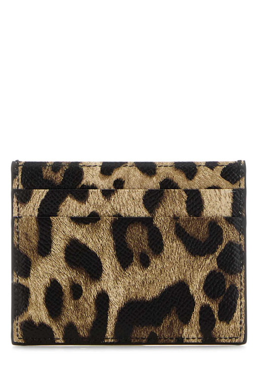Printed leather card holder DOLCE & GABBANA (BI0330AX566)
