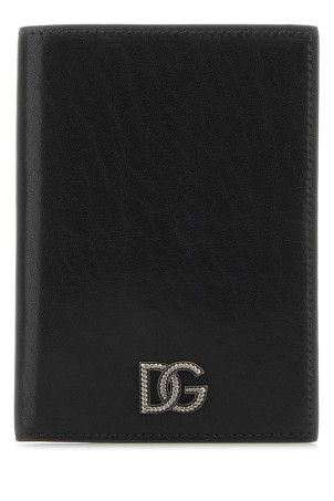 Black leather passport holder Black DOLCE & GABBANA (BP2215AU994)