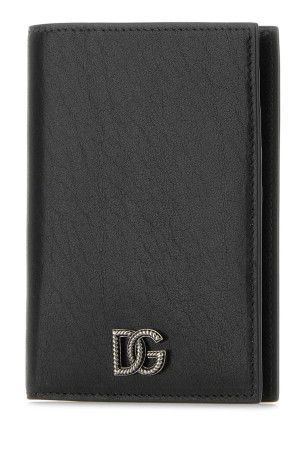 Black leather passport holder Black DOLCE & GABBANA (BP2215AU994)