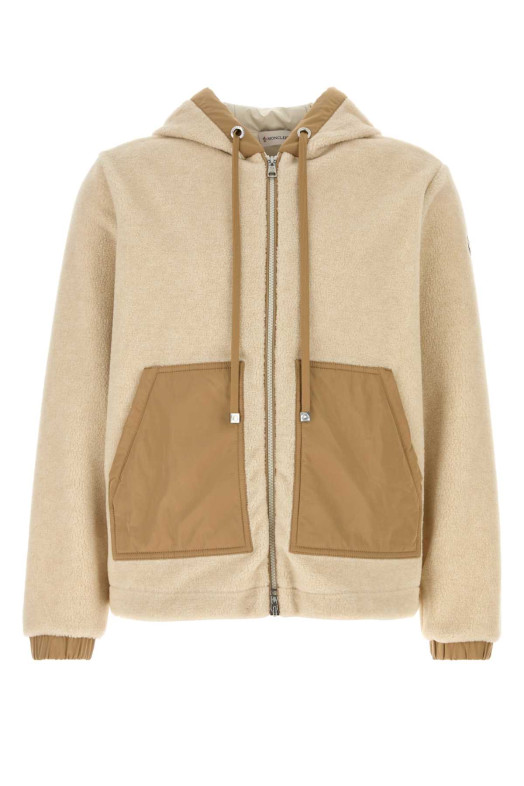 Sand teddy fabric sweatshirt Multicolor MONCLER (L10918G0002789BBG)