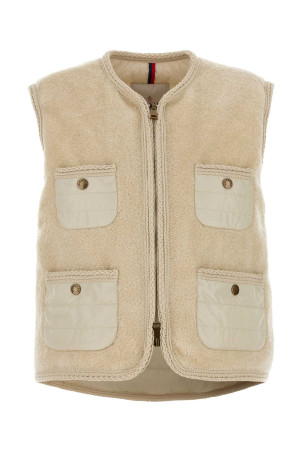 Sand teddy fabric Mimosas sleeveless down jacket MONCLER (L10931A0006689AOF)