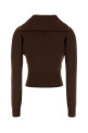 Brown cashmere polo shirt MIU MIU (MMLB47SOOO17SA)