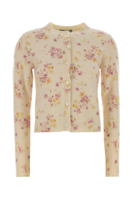 Embroidered wool blend cardigan PRADA (P25N85SOOO178H)