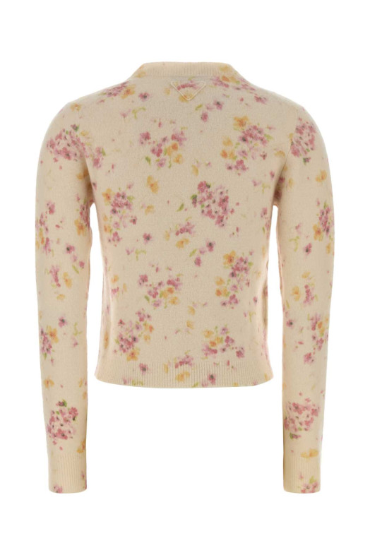 Embroidered wool blend cardigan PRADA (P25N85SOOO178H)