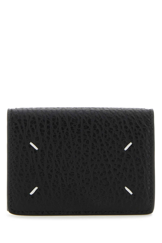Black leather Four Stitches wallet MAISON MARGIELA (S36UI0416P4455)