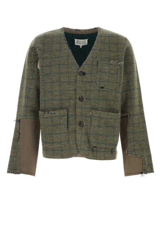 Embroidered wool cardigan MAISON MARGIELA (S50HP0033M13146)