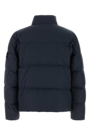 Navy blue nylon padded jacket Black STONE ISLAND (410001023)