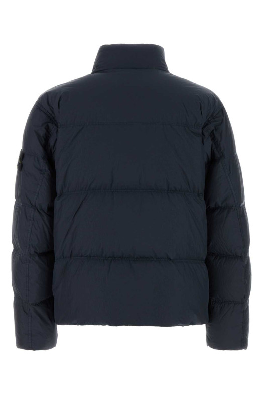 Navy blue nylon padded jacket Black STONE ISLAND (410001023)