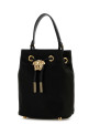 Black satin bucket bag VERSACE (10177541A11479)
