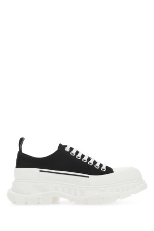 Black canvas Tread Slick sneakers ALEXANDER MCQUEEN (697072W4MV2)