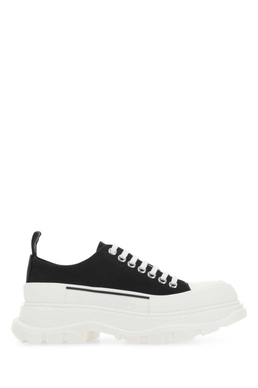 Black canvas Tread Slick sneakers ALEXANDER MCQUEEN (697072W4MV2)