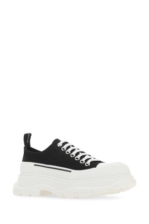 Black canvas Tread Slick sneakers ALEXANDER MCQUEEN (697072W4MV2)