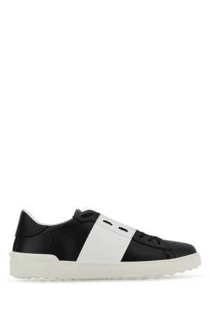 Black leather Open sneakers with white band VALENTINO GARAVANI (8Y2S0830BLU)