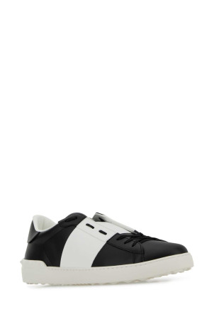 Black leather Open sneakers with white band VALENTINO GARAVANI (8Y2S0830BLU)