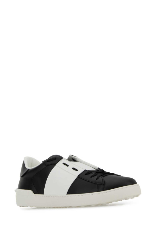 Black leather Open sneakers with white band VALENTINO GARAVANI (8Y2S0830BLU)