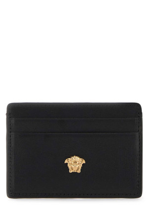 Black leather La Medusa card holder VERSACE (DPN24671A14675)