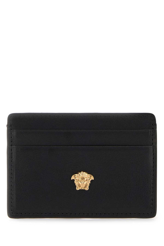 Black leather La Medusa card holder VERSACE (DPN24671A14675)
