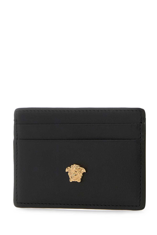 Black leather La Medusa card holder VERSACE (DPN24671A14675)