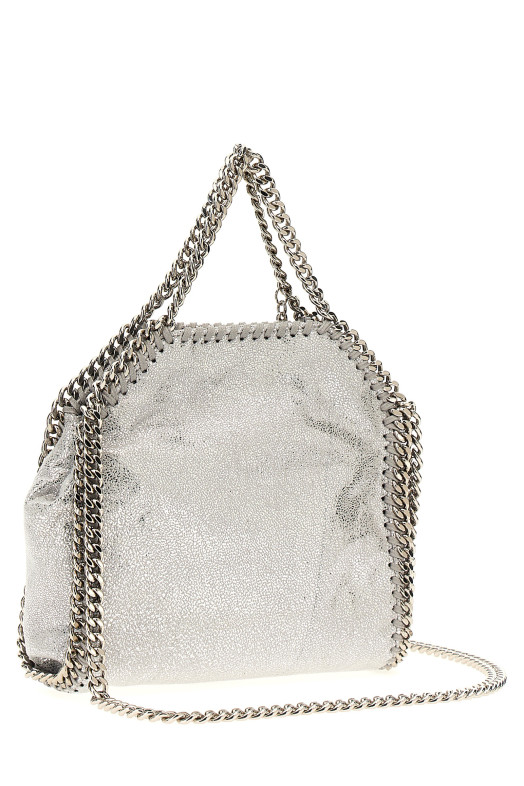 Micro 'Falabella' shopping bag Silver
