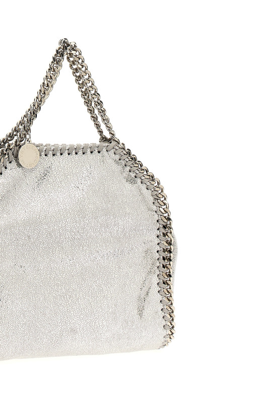 Micro 'Falabella' shopping bag Silver