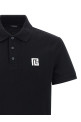 Рубашка-поло с вышивкой Черно-серая BALMAIN GH1GB085BC87EAB