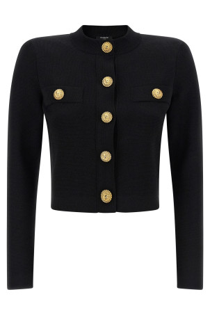 Cropped cardigan Black