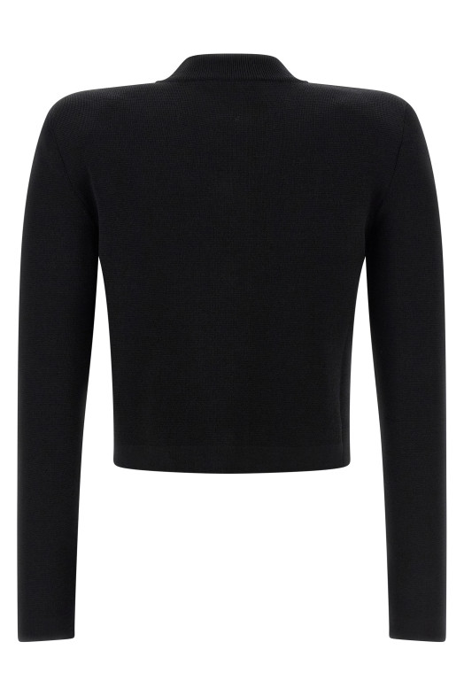 Cropped cardigan Black