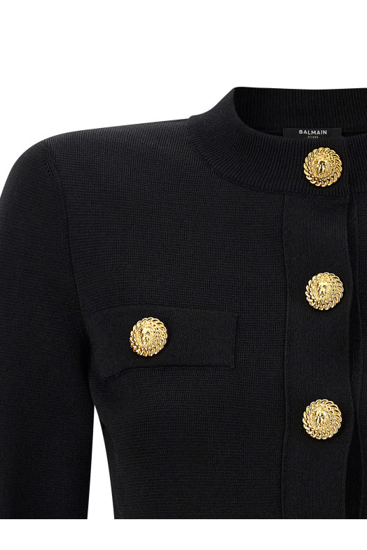 Cropped cardigan Black