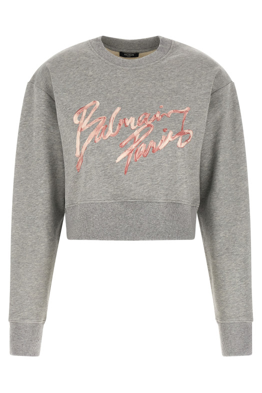 Свитшот «Balmain Paris» Серый GF1JO080BD43YIW