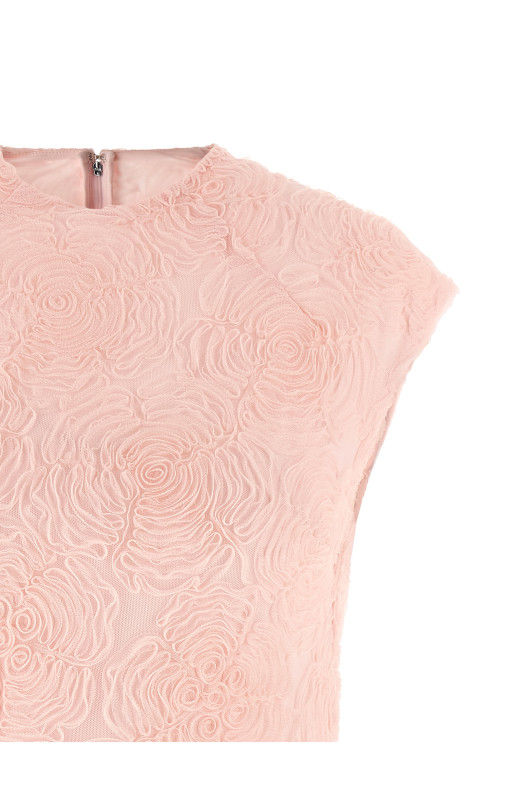 Платье из сетки Розовое ROTATE BIRGER CHRISTENSEN 11523018091809