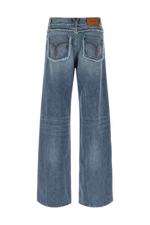 Fringed jeans Blue