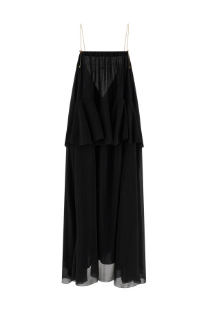 Шелковое платье Черное CHLOÉ CH26SRO03002001