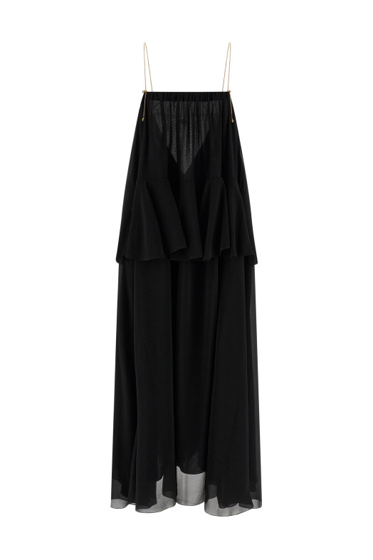 Шелковое платье Черное CHLOÉ CH26SRO03002001