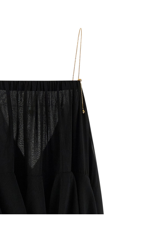 Шелковое платье Черное CHLOÉ CH26SRO03002001