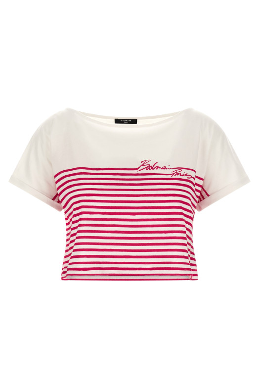 'Marinière' T-shirt Fuchsia